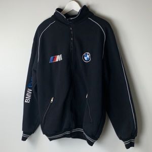 BMW Power zip up jacket black size extra large